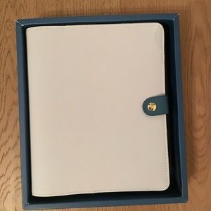 Kikki K Full Grain Leather Planner - Blue